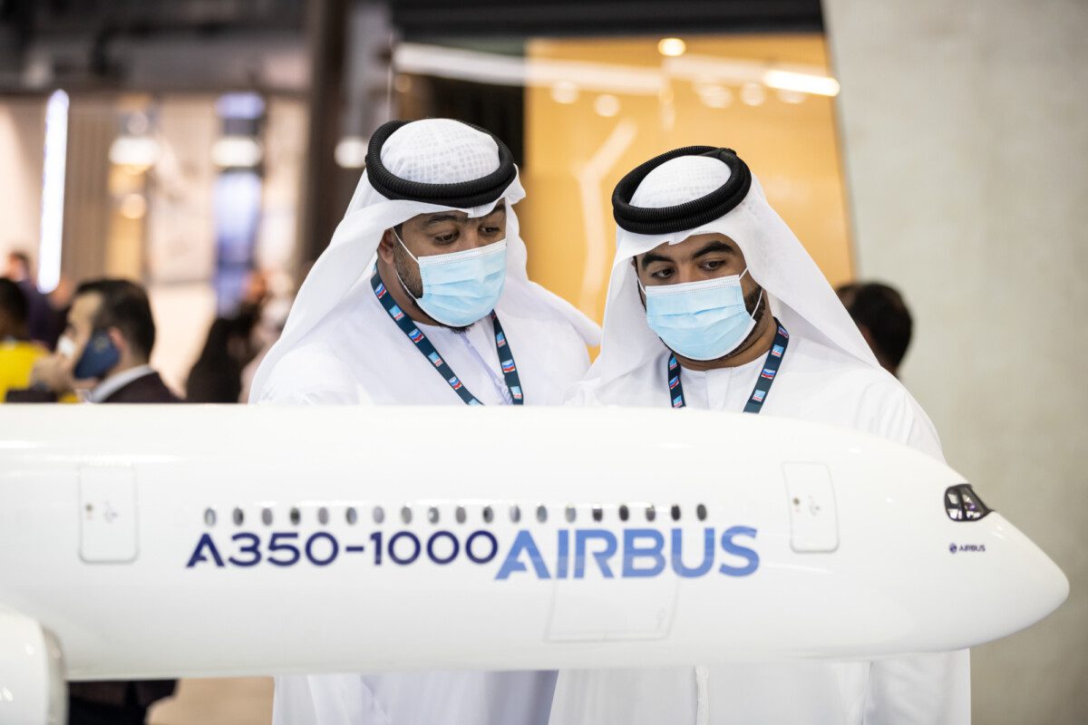 Airbus A350 at Dubai Airshow 2021 (Copyright: Dubai Airshow)