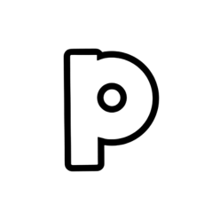 Playlo logo – stylized black 'P' with circular cutout, representing a gamified music discovery platform